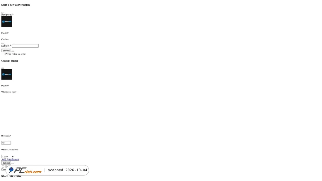 Captura de ecrã de daget189.com
