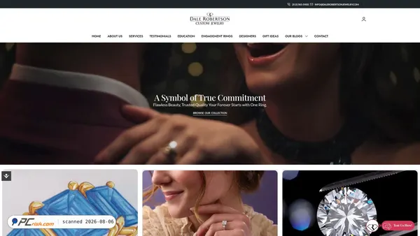 dalerobertsonjewelry.com screenshot