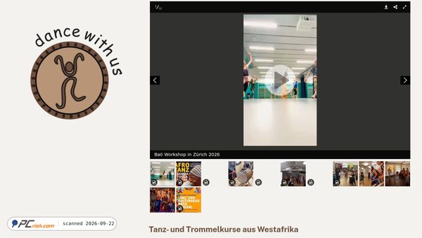 dancewithus.ch screenshot
