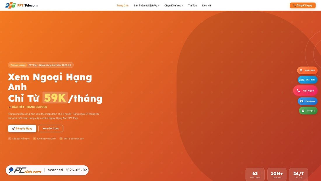 Screenshot of dangkyfpt.info