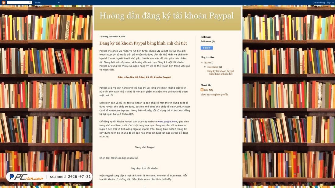 Screenshot of dangkypaypal.blogspot.com