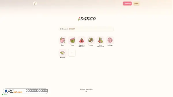 dango.exchange Screenshot