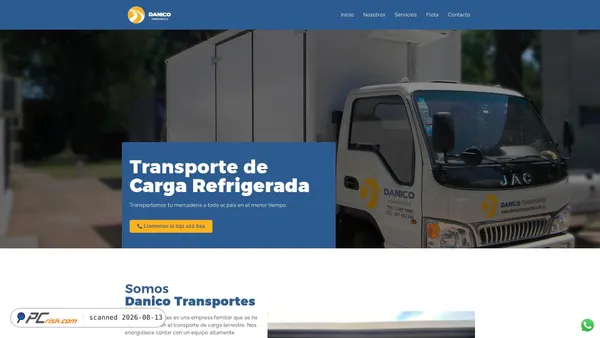 danicotransportes.com.uy screenshot