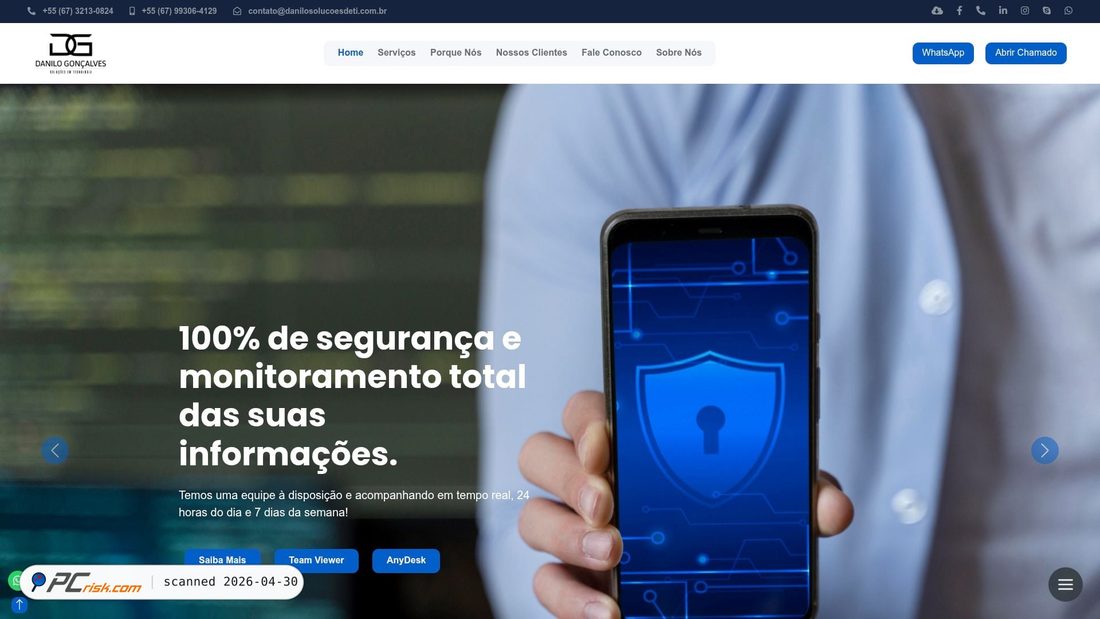 Zrzut ekranu danilosolucoesdeti.com.br