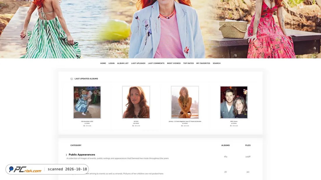 Captura de ecrã de danneel-ackles.com