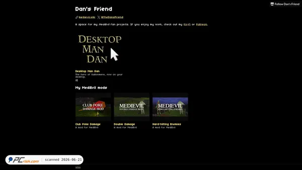 dansfriend.itch.io screenshot