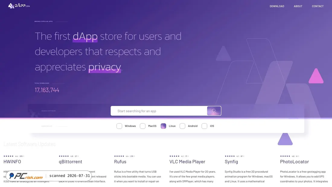 Screenshot of dappcdn.com