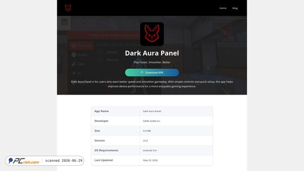 darkaurapanels.org screenshot