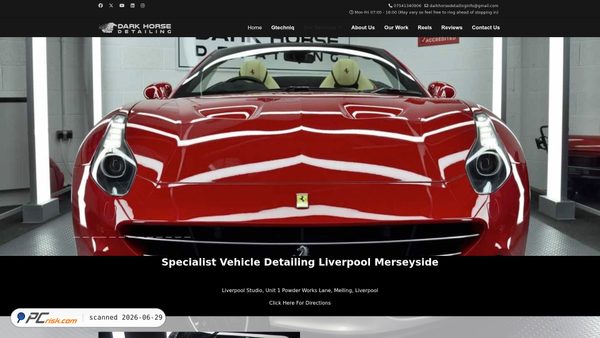 darkhorsedetailing.co.uk screenshot