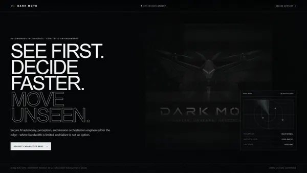 darkmoth.ai Screenshot