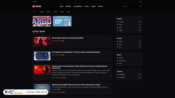 darknetnews.co screenshot