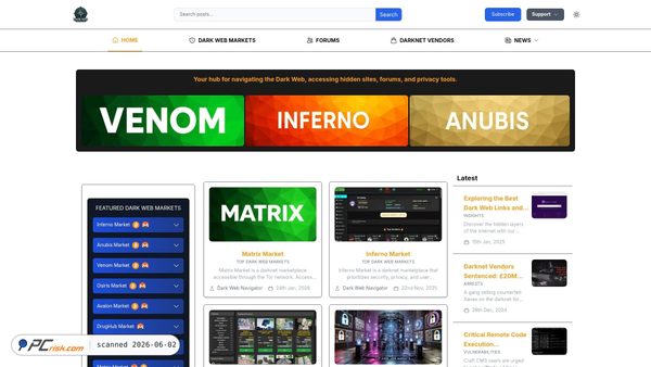 darkwebnavigator.com screenshot