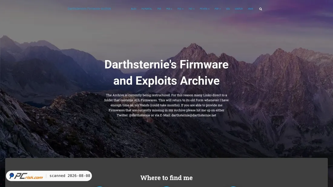 Screenshot of darthsternie.net