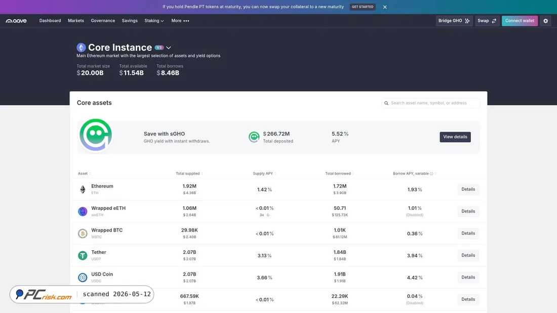 Screenshot of dashboard-v3.xyz