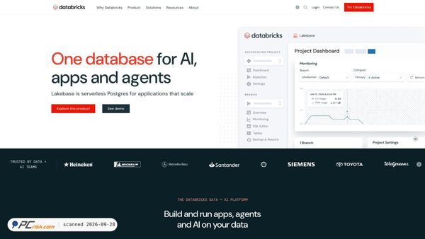 databricks.com screenshot
