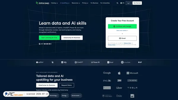datacamp.com screenshot