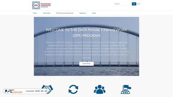 dataprivacyframework.gov screenshot