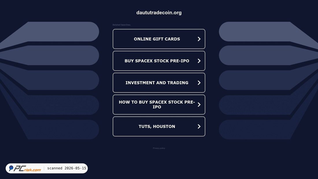 Screenshot di daututradecoin.org