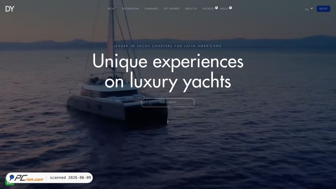 Screenshot of daweyachts.com