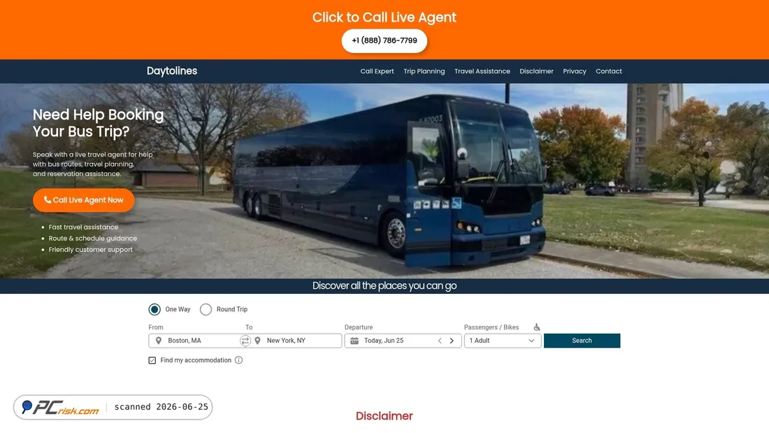 Screenshot di daytolines.com