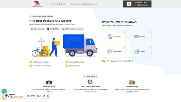 dbspackers.com screenshot