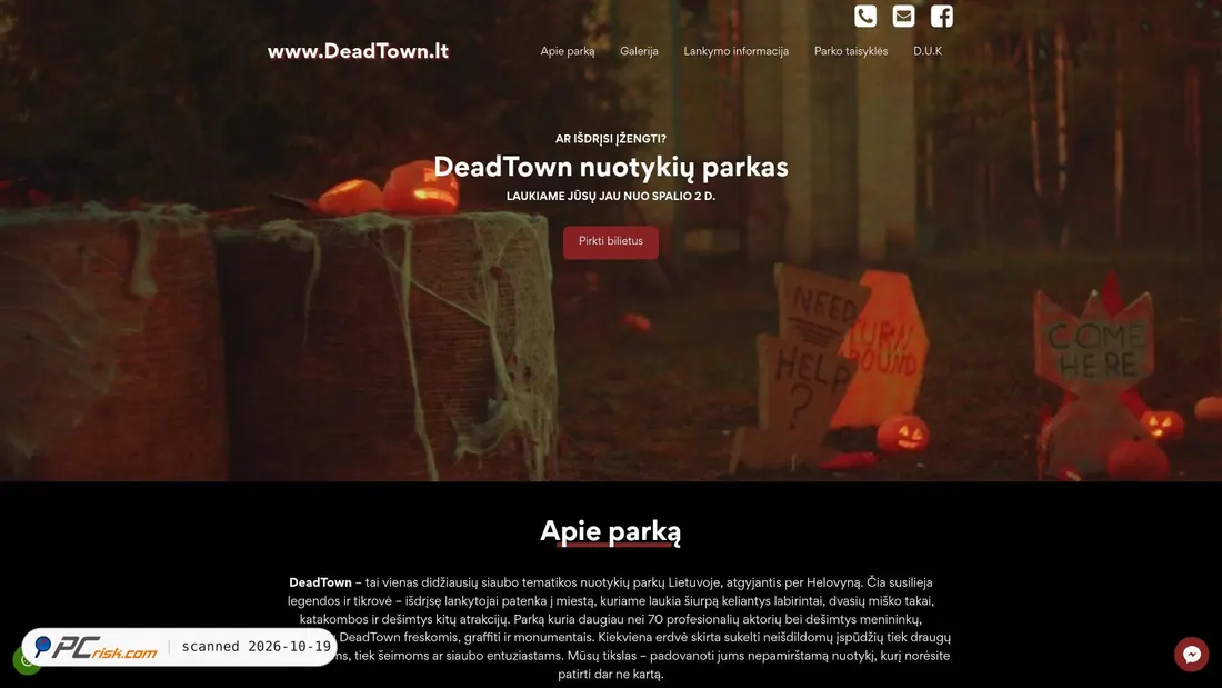 Screenshot of deadtown.lt