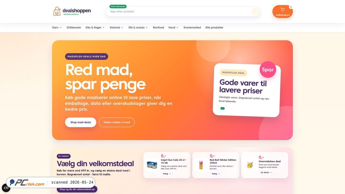 Screenshot of dealshoppen.dk