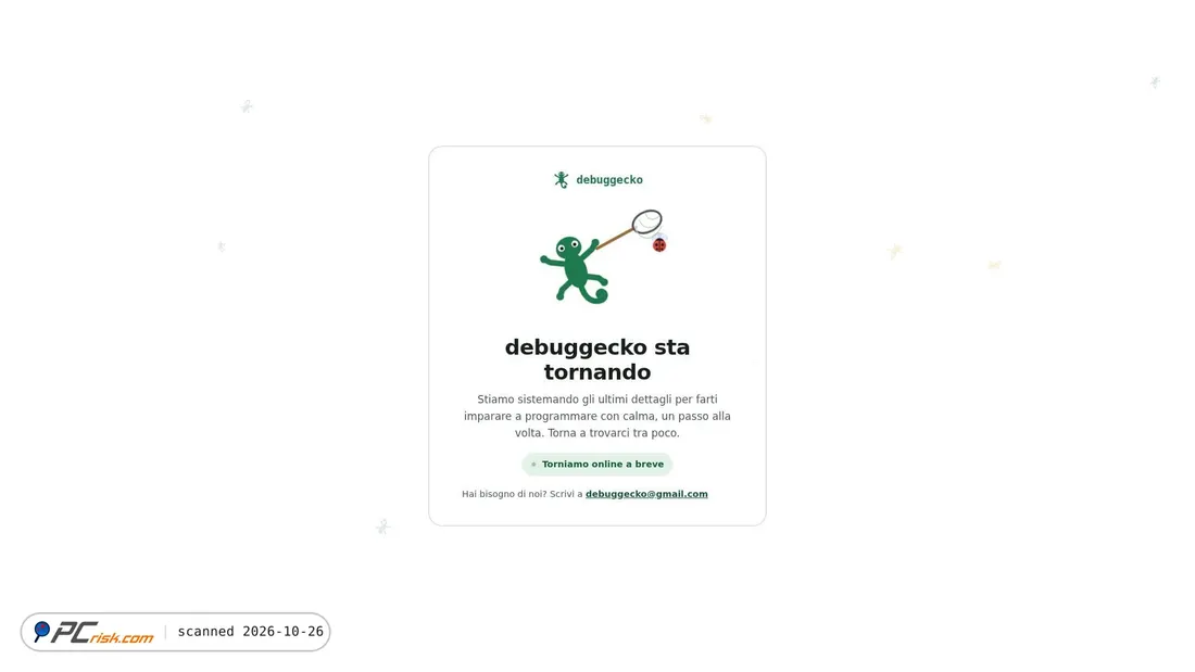 Screenshot di debuggecko.com