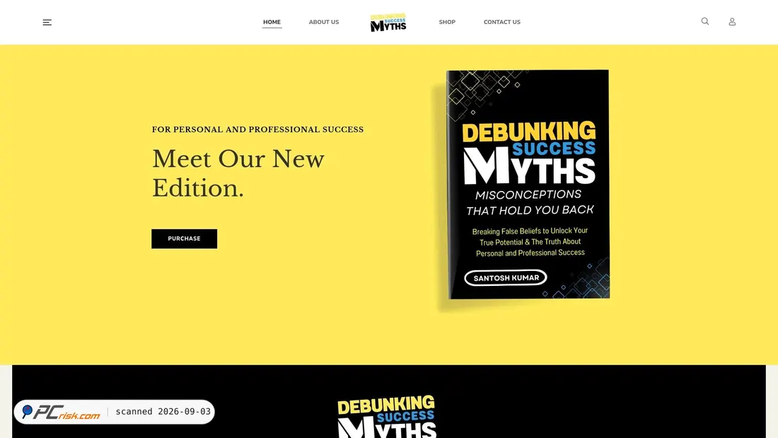 Captura de ecrã de debunkingsuccessmyths.com
