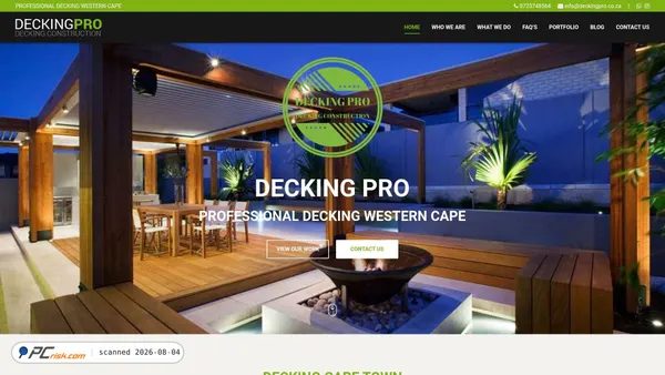 deckingpro.co.za screenshot