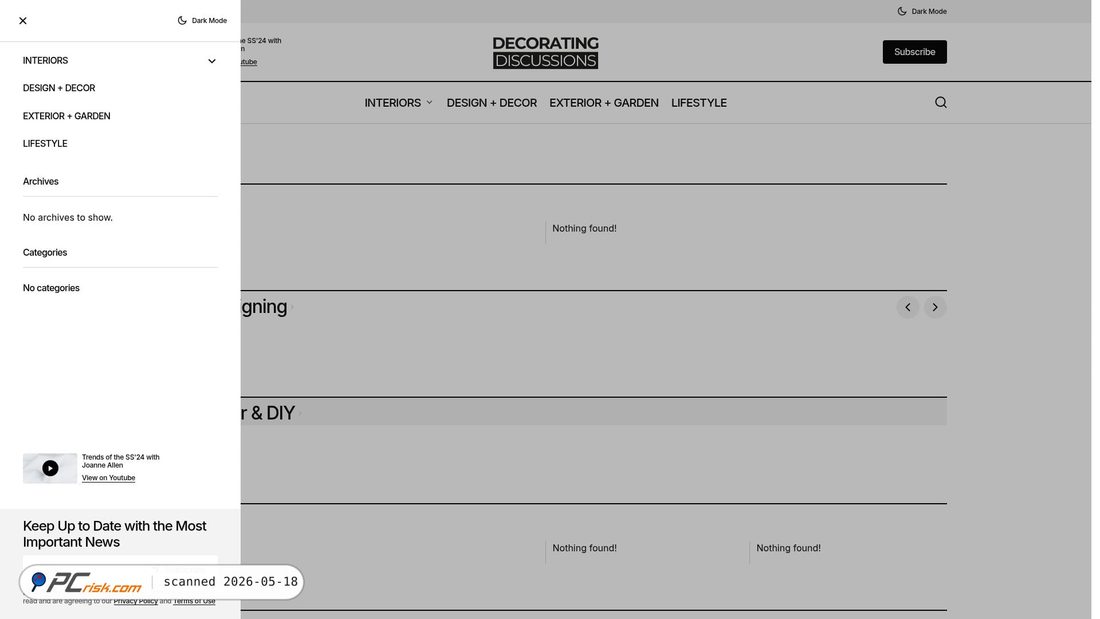 Screenshot of decoratingdiscussions.com