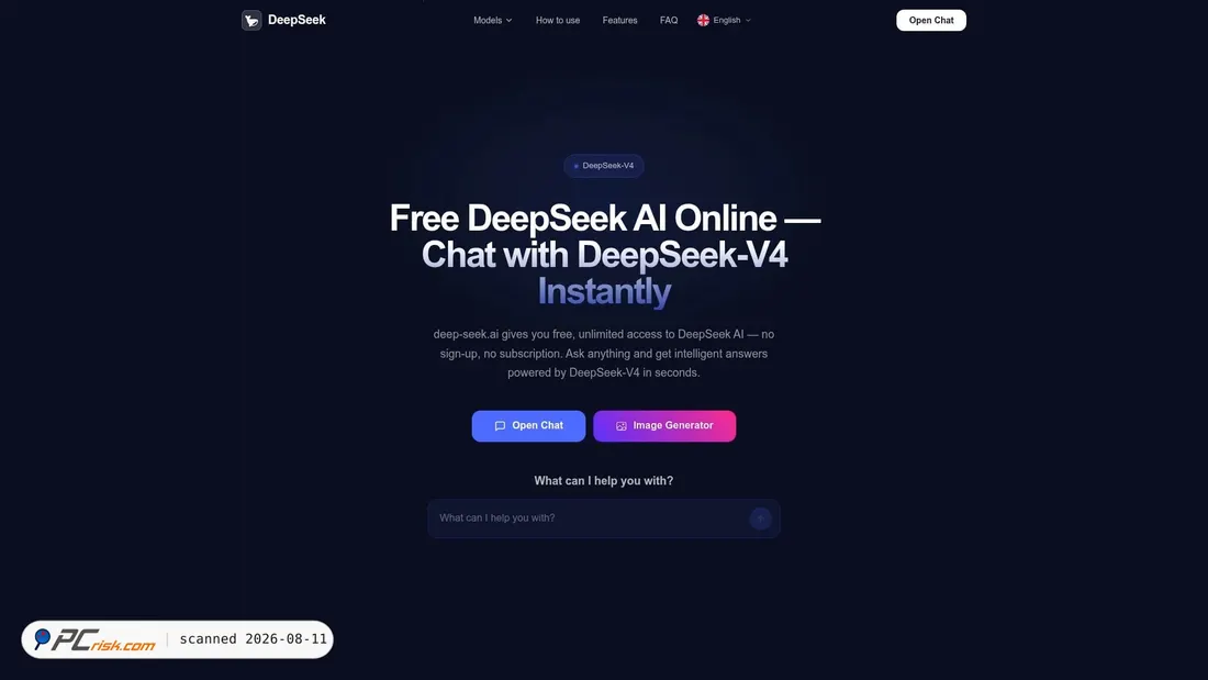 Screenshot of deep-seek.ai
