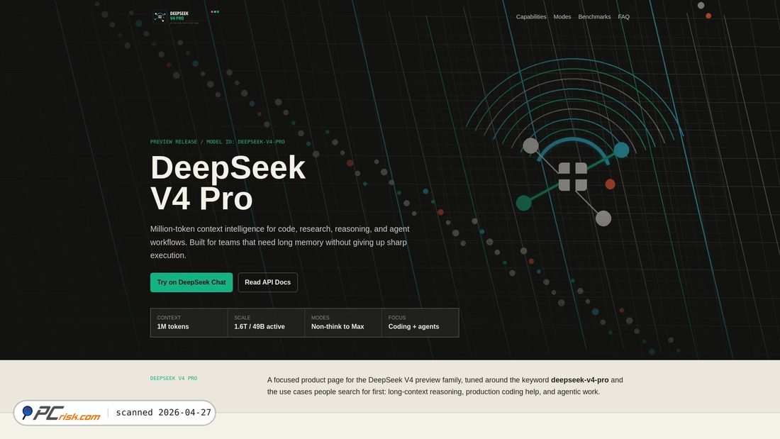 Screenshot of deepseek-v4-pro.lol