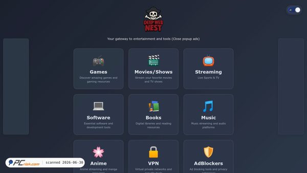 deepwebnest.com screenshot