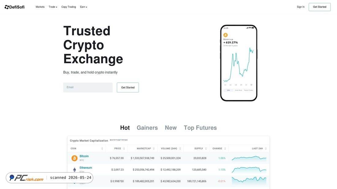 Screenshot of defisofi.com