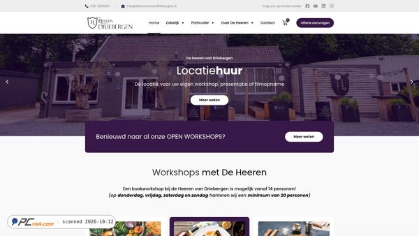 Captura de ecrã de deheerenvandriebergen.nl
