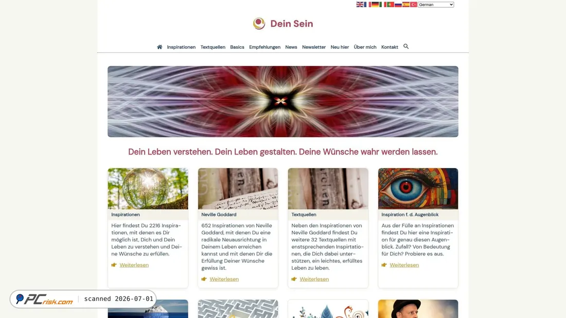 Zrzut ekranu deinsein.com