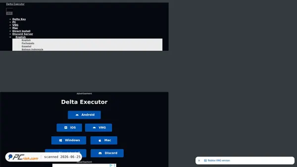 delta-executor.com screenshot