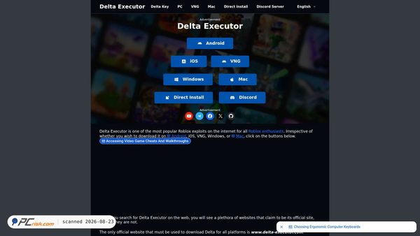 delta-executor.com screenshot