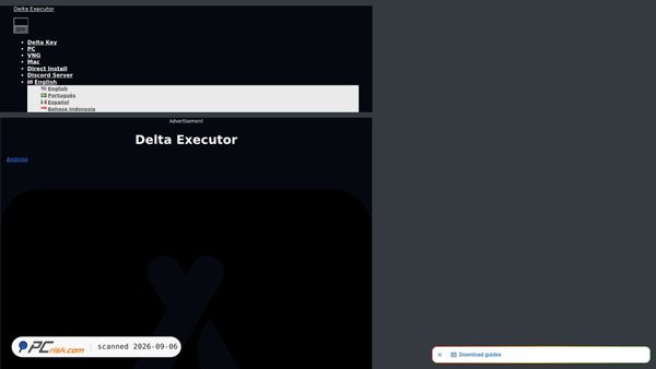 delta-executor.com Screenshot