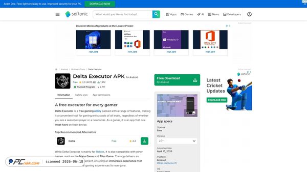 delta-executor.en.softonic.com screenshot