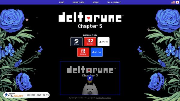 deltarune.com screenshot
