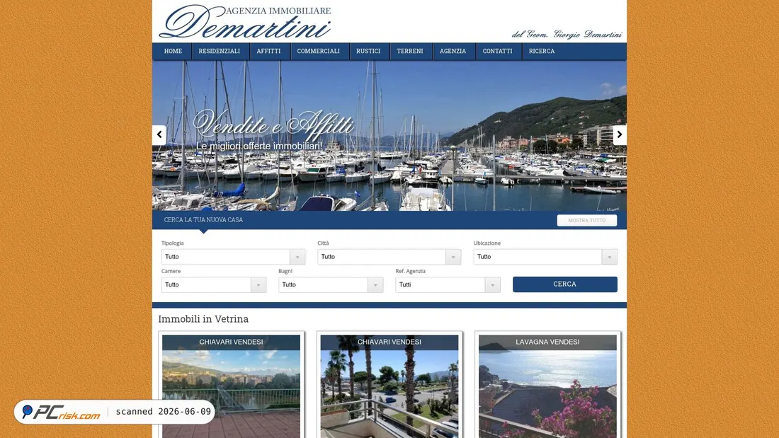 Screenshot of demartinimmobiliare.it