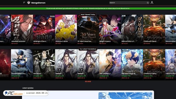 demonicscans.org screenshot