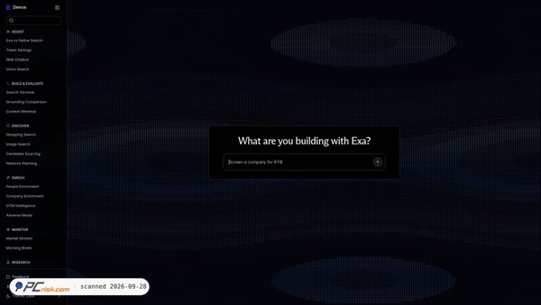 demos.exa.ai screenshot
