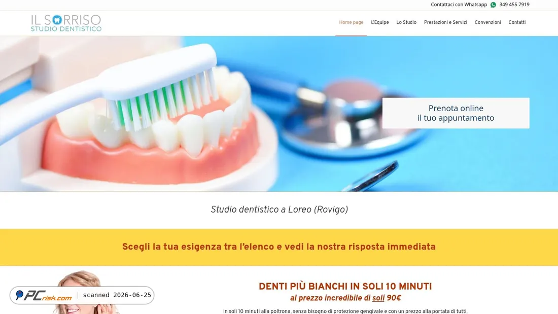 Screenshot of dentista-loreo.it