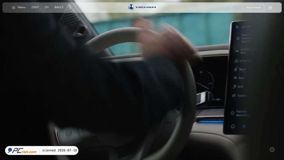 Screenshot of denza.com
