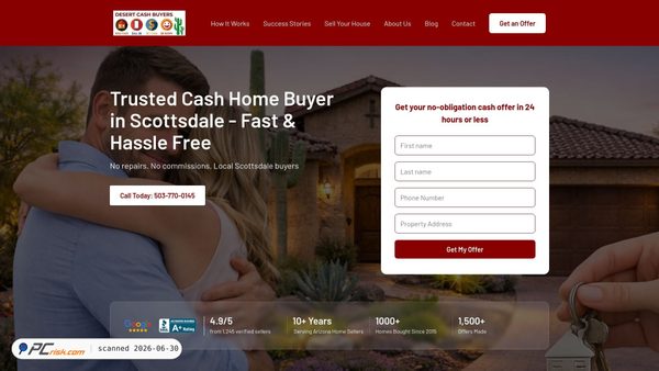 desertcashbuyers.com screenshot