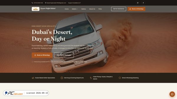 desertnightsafaritours.com screenshot