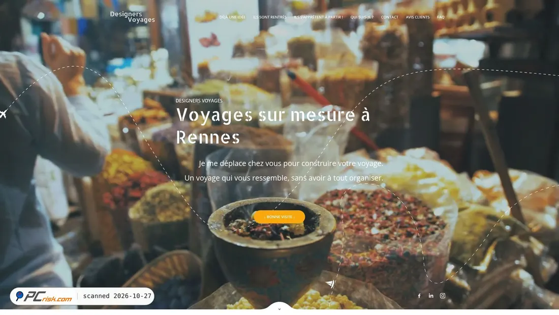 Screenshot of designers-voyages.com